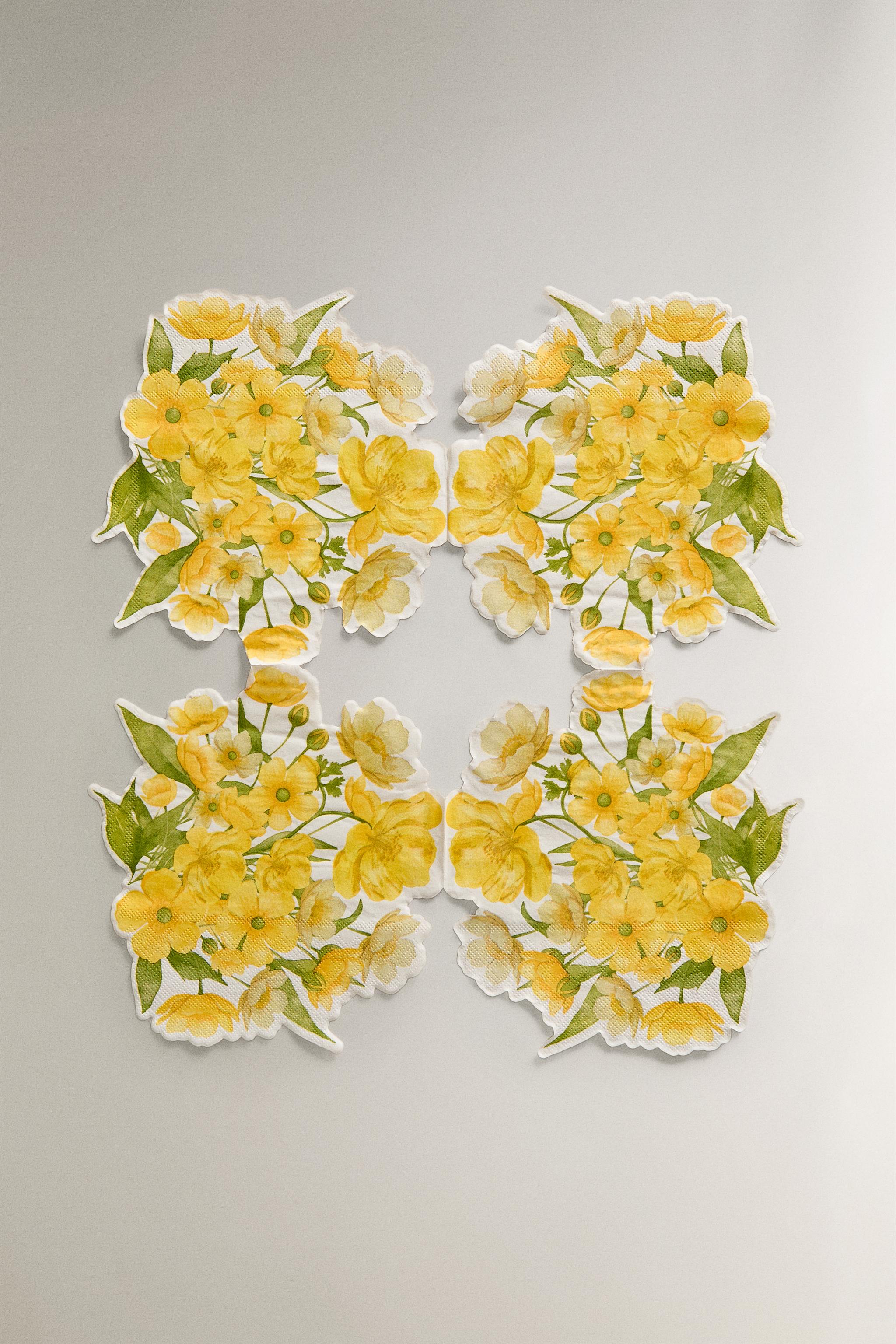 PACK OF FLORAL PAPER NAPKINS (PACK OF 20)